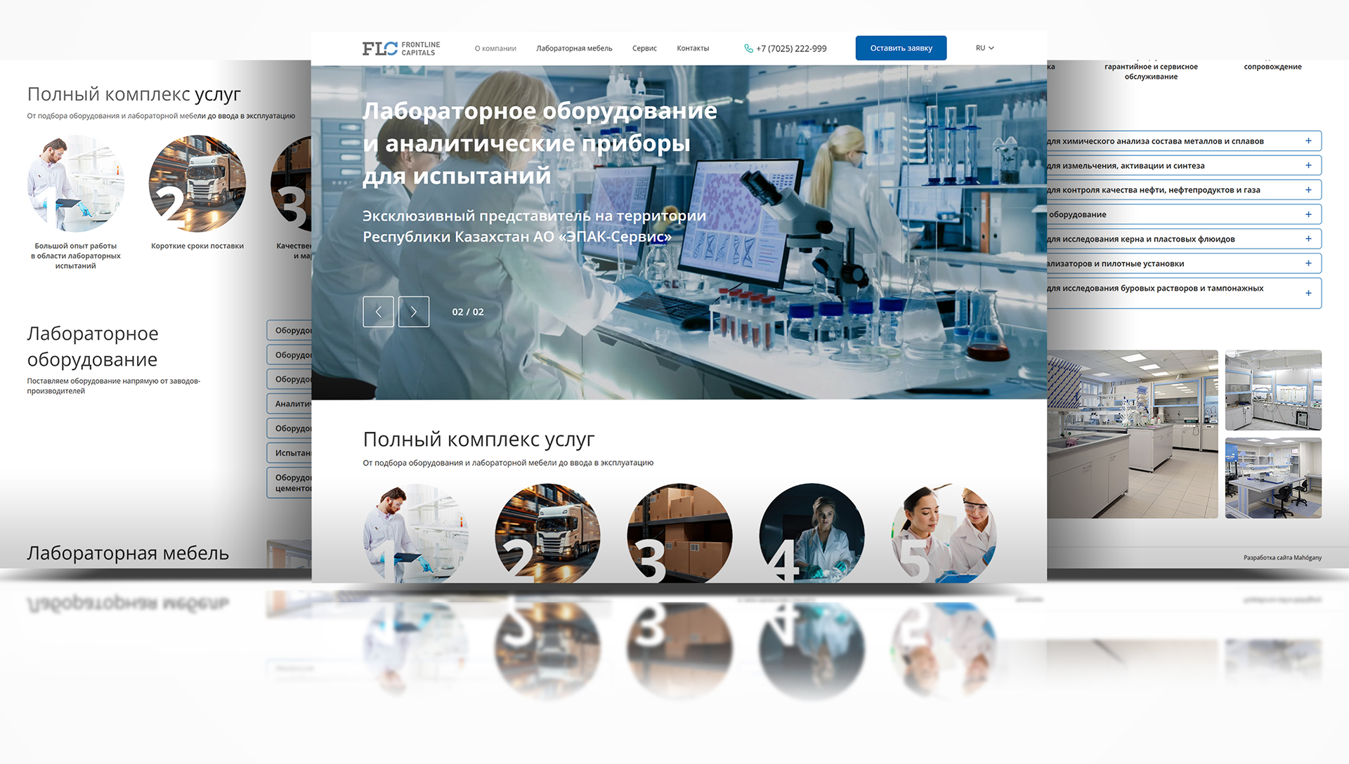 Создание сайта FLC: Главная страница